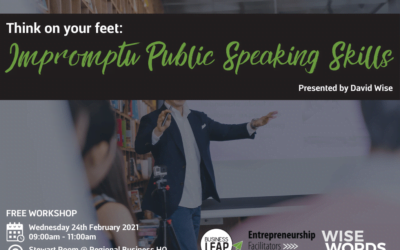 Think on your feet: Impromptu Public Speaking Skills
